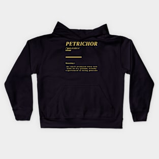 Word Petrichor Kids Hoodie